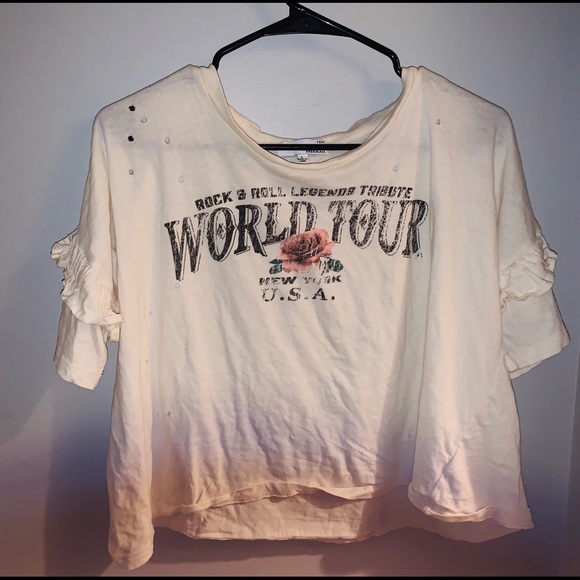 Guns n Roses crop T-shirt - Picture 1 of 1